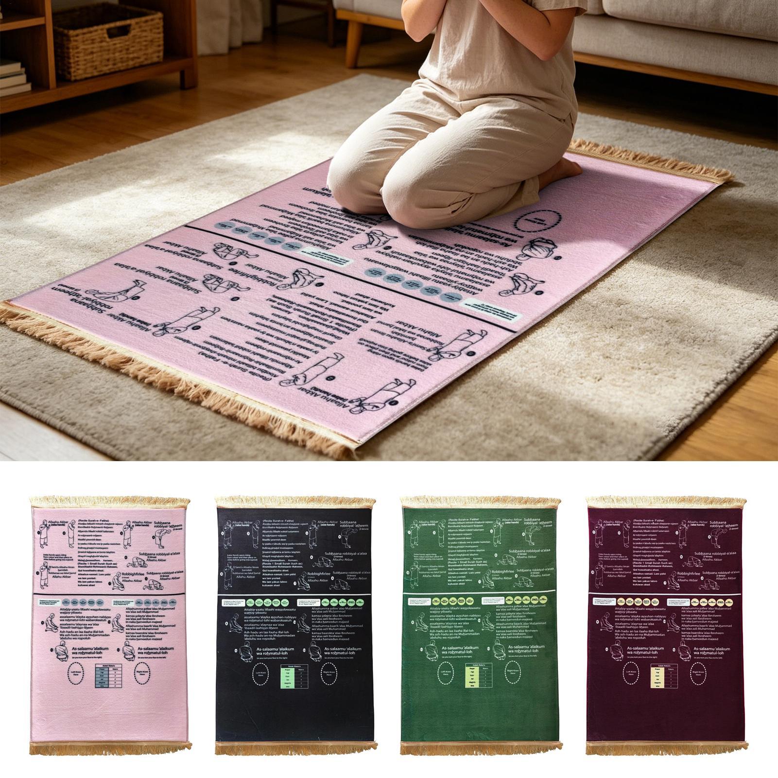 Sustainable Living Guide - Sajadah 50x90cm Lembut Berpemandu Bilingual Edukatif