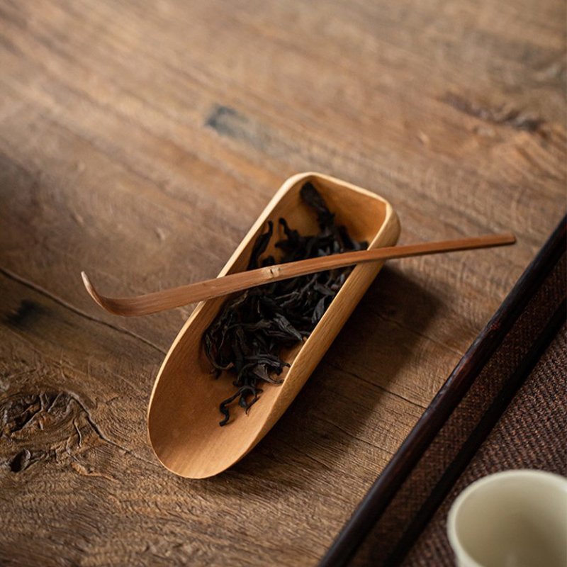 Bamboo Cutlery - Sendok stik Matcha teh kayu buatan
