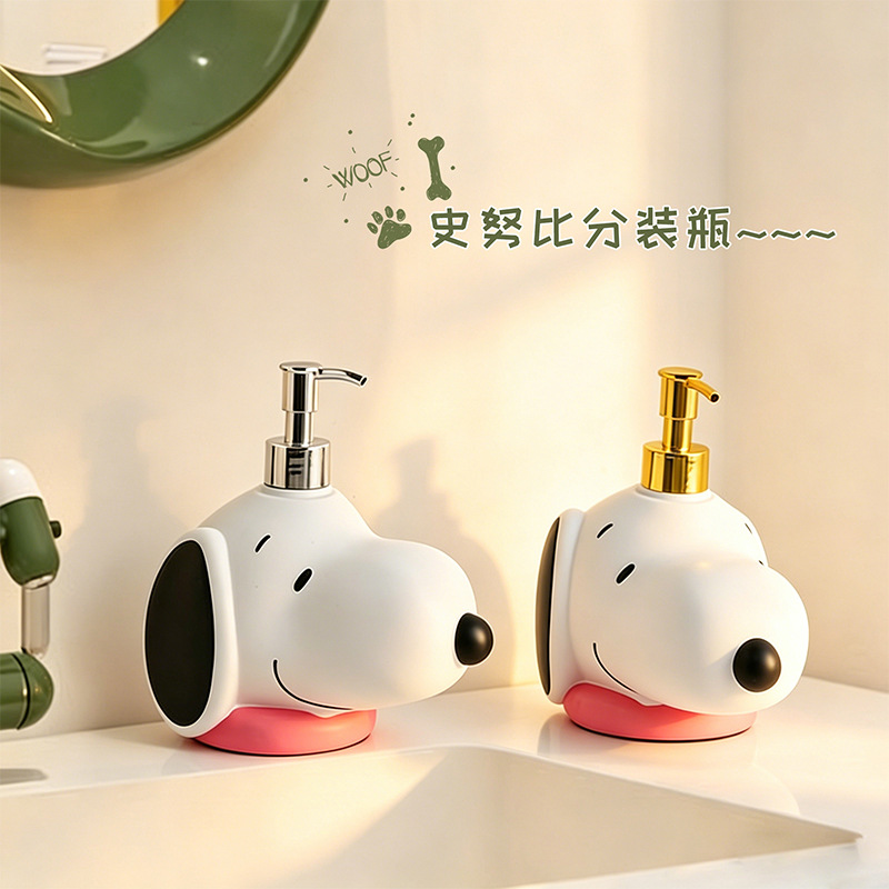 Eco Soap - Botol Dispenser Sabun Kawai Cartoon Snoopy