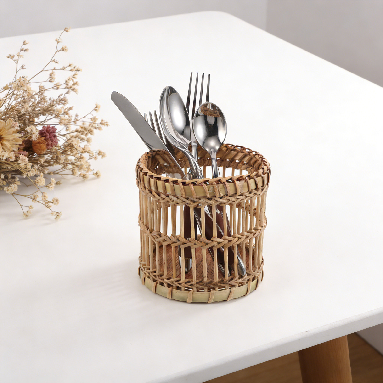 Rak Penyimpanan Peralatan Maka - Bamboo Cutlery ulasan dan harga