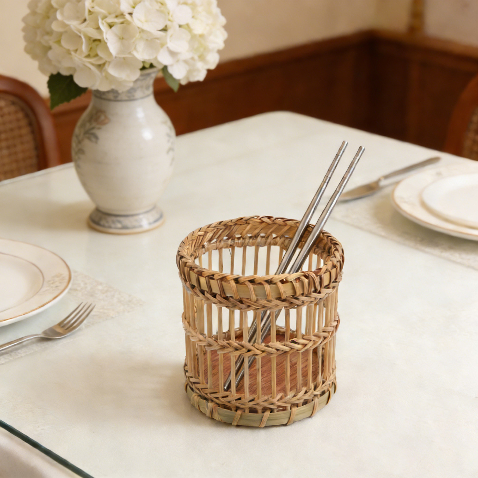 Rak Penyimpanan Peralatan Maka - Bamboo Cutlery ulasan dan harga