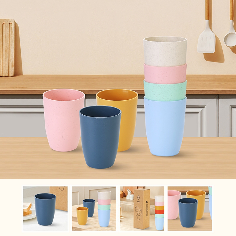 Gelas Jerami Gandum 6pcs Tahan - Reusable Straw ulasan dan harga