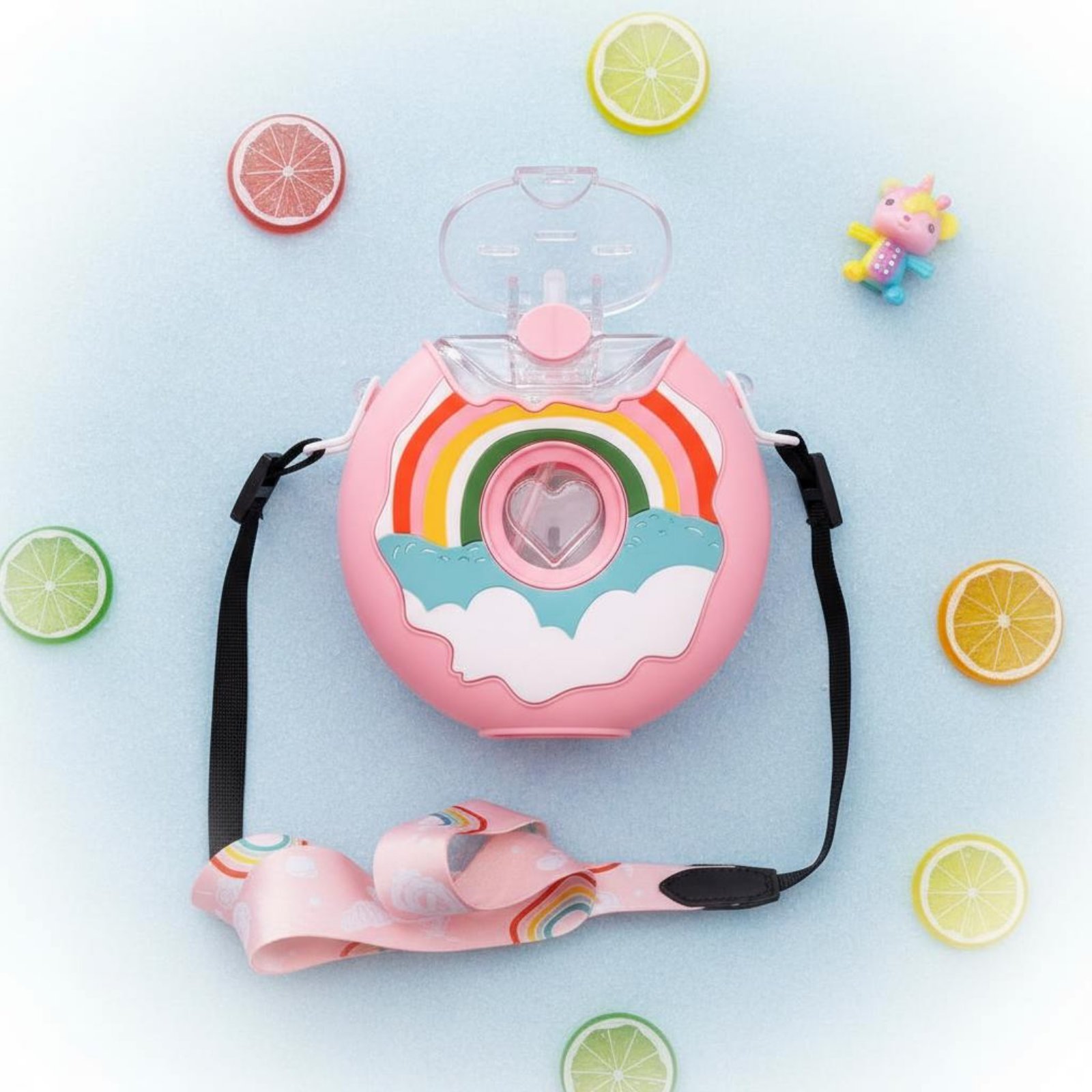 Botol Air Donat Anti Bocor Bot - Reusable Straw ulasan dan harga