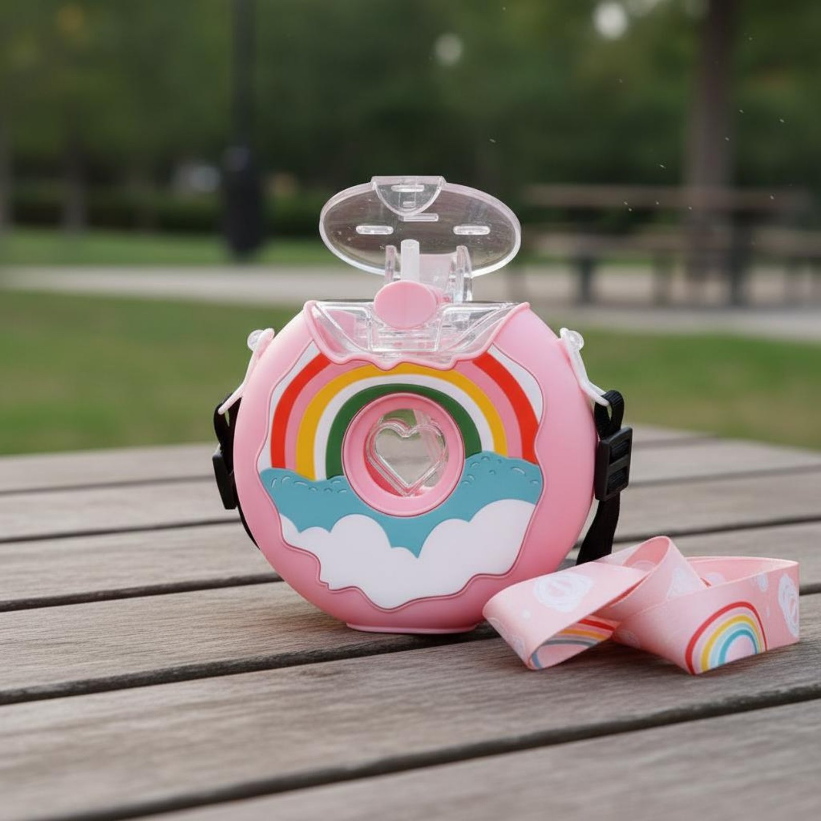 Botol Air Donat Anti Bocor Bot - Reusable Straw ulasan dan harga