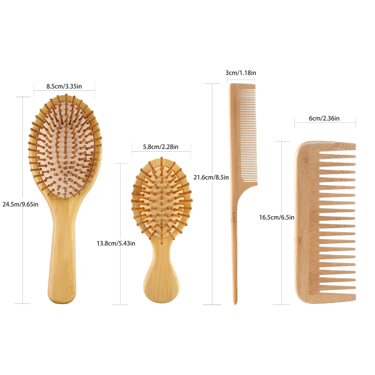 Set Sisir dan Sikat Rambut Bam - Bamboo Toothbrush ulasan dan harga
